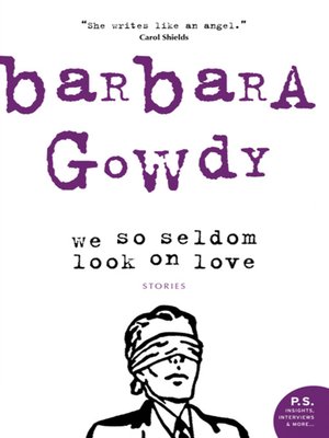cover image of We So Seldom Look On Love